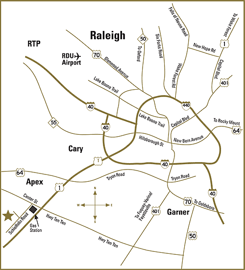 Parkers Landscaping Map